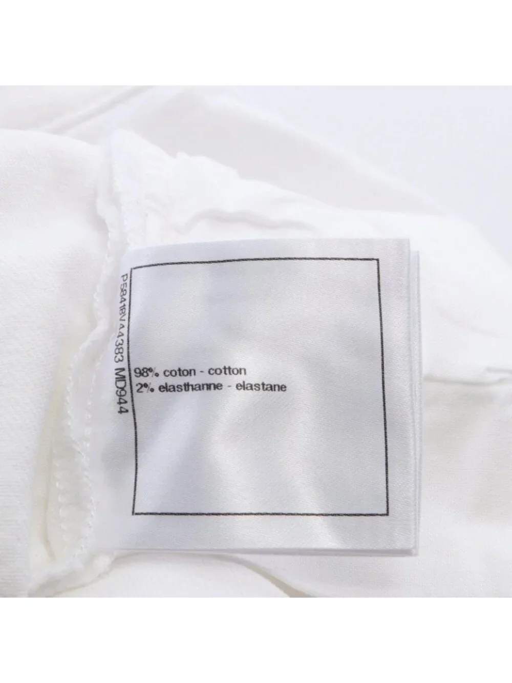 Chanel Denim Pants Quilted Skinny Cotton